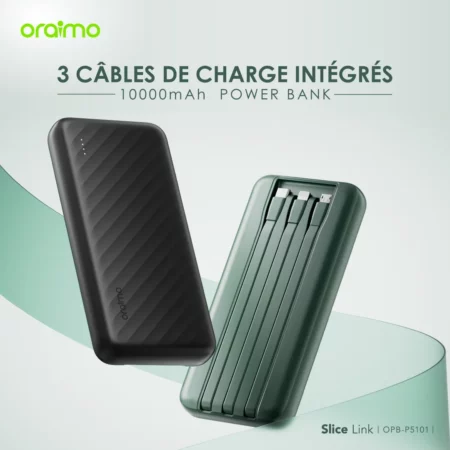 oraimo Slice Link 10000mAh 12W Power Bank   (661) 