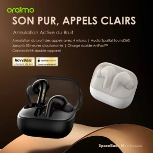 oraimo SpaceBuds N Écouteurs véritablement sans fil ANC   (78) 