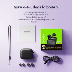 oraimo SpaceBuds Lite Écouteurs véritablement sans fil