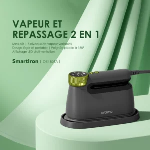 oraimo SmartIron 1740W Fer à repasser électrique portable