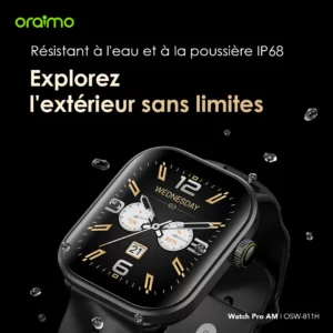 oraimo Watch Pro AM Montre Intelligente AMOLED IP68 1,85″ Watch Pro AM