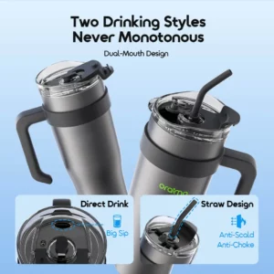 oraimo ThermoGo S1200 Gourde isotherme grande capacité 1,2 L