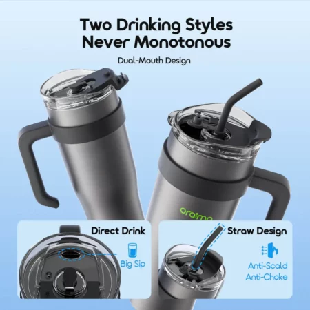 oraimo ThermoGo S1200 Gourde isotherme grande capacité 1,2 L